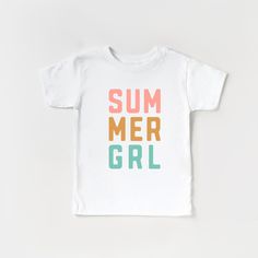 Summer Girl t-shirt, summer, baby beach, toddler beach, girls shirt, beach t-shirt, summer vibes, mermaid, custom ----WASHING INSTRUCTIONS----- - Please turn the tee inside out before washing - Cold machine wash in gentle cycle - Do not bleach - Do not dry clean - Do not iron over the HTV Mermaid Custom, Toddler Beach, Baggy T-shirt, Toddler Girl Summer, Baby Beach, Summer Graphic Tee, Beach T Shirt, Cute Shirt Designs, Girls Shirt