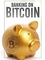 a golden piggy bank with the words banking on bitcoin in it