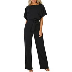 We have a wide range of pants. For example: Capri;Cargo;Carpenter;Harem;Jodhpur, this practical style adds luster to your casual look, better than ever before. We like slimming, classic colors, and of course, pockets. Pants paired with long sleeve T-shirts and short boots look cute and are a versatile favorite. I hope you have a wonderful shopping experience in the store Size: S Bust: 100CM/39.4" Sleeve: 29CM/11.4" Waist: 69-90CM/27.2-35.4" Hip: 93CM/36.6" Length: 152.5CM/60.0" Size: M Bust: 105CM/41.3" Sleeve: 30CM/11.8" Waist: 74-95CM/29.1-37.4" Hip: 98cm/38.6" Length: 154CM/60.6" Size: L Bust: 110cm/43.3" Sleeve: 31CM/12.2" Waist: 79-100CM/31.1-39.4" Hip: 103CM/40.6" Length: 155.5CM/61.2" Size: XL Bust: 115cm/45.28'' Sleeve: 32cm/12.60'' Waist: 84-105cm/33.07-41.34'' Hip: 108cm/42.52'' Pant Romper, Long Pants Outfit, Jumpsuit With Belt, Long Pant Jumpsuit, Rompers Womens Jumpsuit, Jumpsuit Casual, Long Romper, Short Sleeve Jumpsuits, Casual Rompers