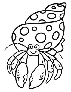 a black and white drawing of a crab