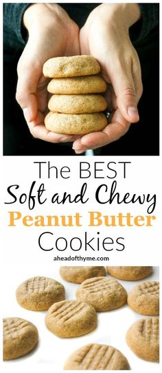 the best soft and chewy peanut butter cookies are made with only 3 ingredients, so you can make them at home