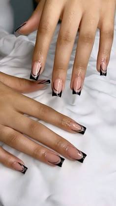 Black Acrylic Nail Designs, Brown Acrylic Nails, Glam Bride, Girly Acrylic, Gel Toe Nails, Acrylic Toe Nails, Black Acrylic Nails, French Tip Acrylic Nails