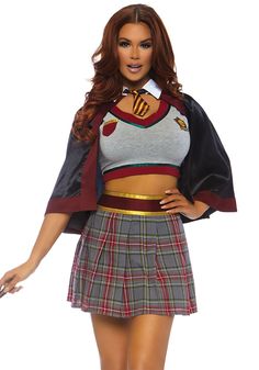 Adventure-Ready Women's Costume Escapades Hermione Costume, Plus Size Costumes, Under Your Spell, Halloween Costumes College, Leg Avenue, Dress Halloween Costume, A Line Mini Skirt, Halloween Costumes For Girls