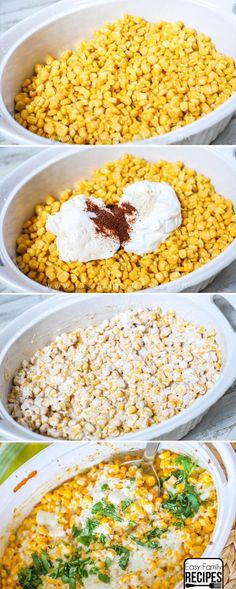 A step by step on making the creamy and delicious Mexican Street Corn Casserole. Mexican Street Corn Casserole, Street Corn Casserole, Corn Casserole, Mexican Street Corn, Street Corn, Mexican Street, Corn Recipes, Think Food, Easy Casserole