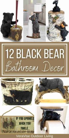 12 black bear bathroom decor ideas that are easy to make and great for the home