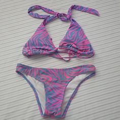 Nwot Xhilaration Womens Swimwear Two-Piece Swimsuit Bikini Size Small Blue/Pink In Color Adjustable Strap Aeoubd The Be K Adjustable Strap Around The Back Refer To Photos Ask Any Questions I Love Offers Pink Ladies Outfit, Swim Suits, Cute Swimsuits, Women Clothes, Outfit Idea, Orange Pink, Womens Swimwear, Womens Swim, Pink And Orange