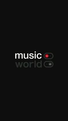 the music world logo on a black background