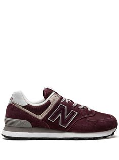 burgundy suede mesh panelling logo patch to the side round toe front lace-up fastening logo patch at the tongue branded insole rubber sole These styles are supplied by a premium sneaker marketplace. Stocking only the most sought-after footwear, they source and curate some of the most hard to find sneakers from around the world. New Balance 574 Burgundy, Burgundy Tennis Shoes, Maroon New Balance, Burgundy Sneakers, Cocoa Coffee, Burgundy Shoes, New Balance 574, Maria Sharapova, Coastal Cowgirl