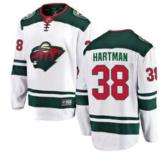 Adult Ryan Hartman Minnesota Wild Fanatics Branded White Breakaway Player Jersey - Men's Ryan Hartman, Nhl Jerseys, Minnesota Wild, National Hockey League, Tailored Design, Custom Jerseys, Custom Letters, Hockey Jersey, Fabric Names