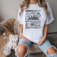 Jelly Roll  Tracklist Shirt, Jelly Roll Lyrics Shirt, Jelly Rollfan Shirt Jelly Roll Shirts, Jelly Roll Concert Outfit, Jelly Roll Lyrics, Jelly Roll Concert, Lyrics Shirt, Lyric Shirts, Cricut Shirts, Basketball Shirts, Bear Shirt