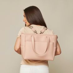 This structured tote is the ultimate do-it-all bag that you deserve. It's the perfect carryall for work, travel, and anywhere your day brings you. It features a spacious and organized interior for your essentials, a padded compartment for your laptop, side pockets for your drinks, and you can convert it into a backpack or crossbody. Crafted from premium American Saffiano leather that's waterproof and scratch-resistant, the Transform Tote will stay just as beautiful through all your travels and a Work Backpack, Monogrammed Items, Work Bag, Wristlet Wallet, Zipper Top, Work Travel, Bag Travel, Perfect Bag, Macbook Pro