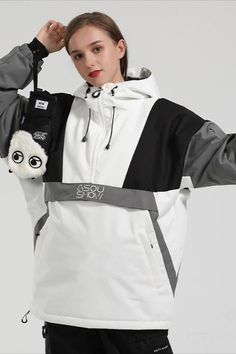 MARKERWAY WOMEN'S UNISEX REFLECTIVE FREESTYLE MOUNTAIN DISCOVER SNOW JACKET Women Snowboarding, Snowboard Design, Ski Jumpsuit, Cyberpunk Clothes, Snowboarding Outfit, Snow Jacket, Pullover Sweater Women, Snow Suit, Suit Fashion