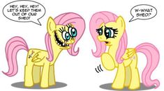 two pinkie ponies are talking to each other