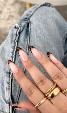 Leopard French Tip Nails Almond, Most Elegant Nails, Fall Season Nails Design, Lepord Nails Acrylic Almond, Nail Inspo Leopard Print, French Tip 2024, Leopard Design Nails, Lepord Print Nails French, Lepord Print French Tip Acrylics