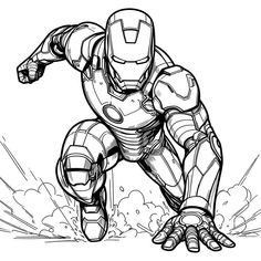 the iron man coloring pages for kids and adults to print out, color in or color