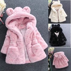 New Fashion Winter Baby Girls Clothes Fleece Coat Jacket Baby Hooded J – PrettyKid Cute Winter Outerwear With Fleece Lining, Cute Outerwear With Fleece Lining For Winter, Cute Hooded Outerwear, Cute Pink Hooded Jacket For Fall, Cute Winter Hooded Jacket With Long Sleeves, Cute Winter Hooded Jacket With Adjustable Hood, Cute Winter Outerwear With Adjustable Hood, Cute Winter Hooded Jacket, Cute Hooded Outerwear For Fall