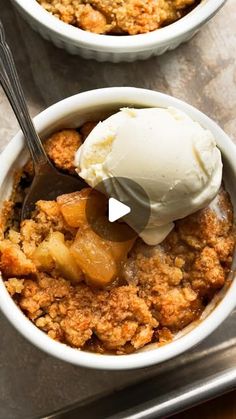 Tasty on Instagram: "Get ready to crumble! 🍏✨ Making Mini Apple Cobblers with @whisperofyum—because why have one big cobbler when you can have a tiny army of deliciousness?"