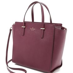 This Is A Nwot (Took The Tag Off, Never Used It, Kept In Storage, Original Bag, Mint Condition) Kate Spade "Hayden" Bag In A Gorgeous "Mulled Wine" Color (Deep Red/Purple, Very Classy). Love The Bag But I Think I'm More Of A Crossbody Pack/Mini Bag Girl And I Just Haven't Used This Like I Thought I Would. Retailed For $300+, This Is A Steal. Modern Kate Spade Bags For Everyday Use, Elegant Purple Satchel For Errands, Modern Kate Spade Bags For Errands, Chic Tan Satchel For Errands, Chic Kate Spade Satchel For Shopping, Chic Kate Spade Bags For Errands, Chic Kate Spade Satchel For Errands, Chic Tan Satchel, Kate Spade Top Handle Satchel For Errands