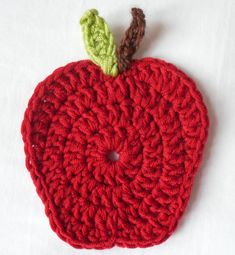 Crochet Apple, Crochet Coasters Free Pattern, Crochet Bookmark Pattern, Free Crochet Doily Patterns, Crochet Baby Sandals, Dishcloth Crochet Pattern, Crochet Mermaid