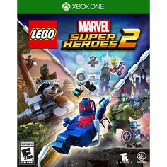 lego marvel super hero 2 on xbox one, with the game's cover art