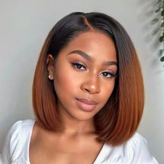 Bob Lace Wig, Straight Short Bob, Ombre Brown, Straight Bob, Girls Hairstyles Braids, Fashion Designing, Raw Hair