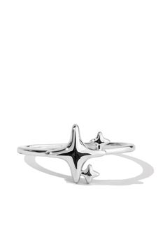 Ring Details Design: Sparkle design Dimensions: 11.5mm height Metal: .925 Sterling Silver Silver Plate Jewelry, Black Rings Aesthetic, Disco Jewelry, Unisex Rings, Y2k Rings, Sparkle Design, Ring Inspo, Gothic Ring, Silver Rings Simple