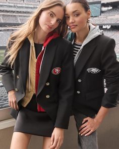 Introducing the NFL x Veronica Beard Dickey Jacket. Elevate your game day style with this exclusive, limited-edition dickey jacket in wrinkle-resistant stretch scuba—customized for all 32 NFL teams. A true style MVP, for the stadium and the streets. Cowboy Jacket, Jacket Collection, Football Gear, Creative Services, National Football League, San Francisco 49ers, Football League