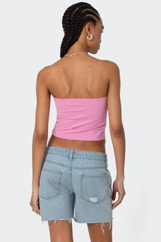 Basic Tube Top – edikted Top Strapless, Pink Fits, Low Iron, Nordstrom Store, Anniversary Sale, S Models, Model Height, Tube Top, Fabric Cotton