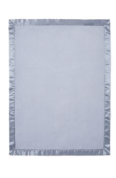 a light blue blanket on a white background