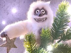 Yeti Christmas tree topper! This adorable and abominable snowman will be the perfect finishing touch to your holiday decor. Made from high quality materials, this Yeti topper is sure to be the talk of your Christmas gatherings. Create a fun and festive atmosphere in your home with the Yeti Christmas Tree Topper. Don't miss this unique addition to your Christmas decorations! The Abominable Snowman is made of natural wool in felting style. Has a frame. Arms and legs can be bent. The star may be di Abominable Snowman, Christmas Gathering, Decorating Shelves, Vintage Christmas Decorations, Christmas Tree Toppers, Tree Toppers, Natural Wool, Christmas Tree Decorations, Vintage Christmas