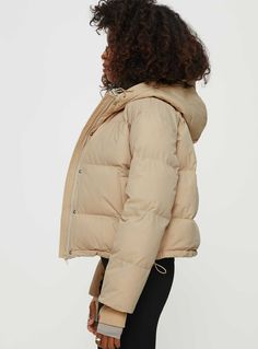 Puffer jacket  Fixed hood, button fastening down front, twin hip pockets, drawstring hood & waistband  Non-stretch material, fully lined  100% polyester  Cold gentle machine wash Thermal Comfort, Fleece Dress, Sweatshirt Set, Loungewear Sets, Knit Sweatshirt, Casual Tank Tops, Tops Fall, Drawstring Hoodie, Floral Dress Black