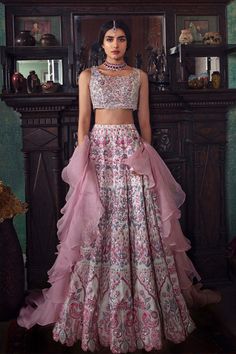 Designer Indian Bridal Wear Ivory Wedding Lehenga Choli Wedding Lehenga Choli, Choli Dress, Indian Outfits Lehenga, Lengha Choli, Pink Lehenga, Traditional Indian Outfits, Pink Life, Indian Bridal Wear, Party Wear Indian Dresses