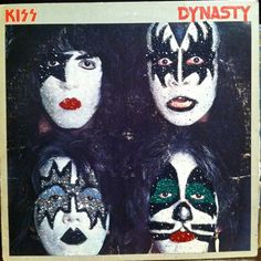 kiss's album cover shows the faces of their members