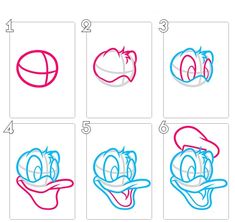 how to draw donald the duck step by step drawing instructions for kids and beginners