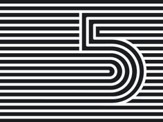 the letter s in black and white stripes