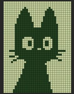 an image of a cat made out of legos on a black and green background