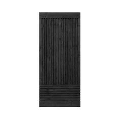 a black wooden door on a white background