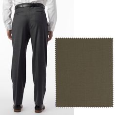 PLEASE NOTE: UNFORTUNATELY, THIS STYLE IS NO LONGER STOCKED BY BALLIN. QUANTITIES ARE LIMITED, BUY NOW! NOTE: Swatched color on photos is the color being ordered; model photo is for fit reference only. This Ballin trouser is crafted from Super 120s 4-harness wool serge. This serge is the pinnacle of luxury and performance. By using heather yarns in combination with the uniformity of a 4 harness weave, Ballin is able to offer this fabric in a unique, deep, and rich color palette. Finished in the "old way" for a luxurious hand and unparalleled performance. Made in Ballin's signature Comfort-EZE construction for optimal comfort and a perfect fit. FEATURES: 280g weight Pointed extension with loop-tab closure 2 front 1/8" top pockets with pick stitch 2 back button-through welt pockets with “D” Pick Stitch, Fit Reference, Dog Socks, Rich Color Palette, Stitch 2, Fine Fabric, Pocket Dress, Model Photos, Sports Shirts