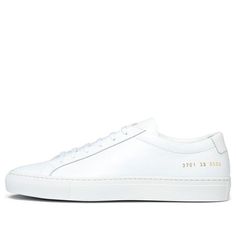 Shop (WMNS) Common Projects Achilles Low 'White' 3701-0506 at KICKS CREW — your go-to for authentic, stylish sneakers. Whether for fashion, performance, or collection, find your perfect pair with us. Classic White Sneakers With Branded Insole, Classic White Custom Sneakers With Branded Heel, Classic White Sneakers With Rubber Sole, Classic White Custom Sneakers With Leather Sole, Elegant White Low-top Sneakers, Elegant White Sneakers With Rubber Sole, Common Projects Achilles Low, Common Projects Achilles, Versatile Sneakers