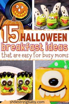 15 halloween breakfast ideas that are easy for busy moms to make with their kids