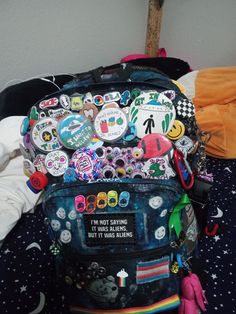 How To Decorate Backpack, Alt Backpack, Emo Backpack, Grunge Backpack, Decorated Bag