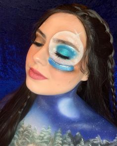 Christmas Face Painting, Snow Ball, Christmas Makeup, Face Painting, Face Paint, Carnival Face Paint, Halloween Face, Face Makeup, Halloween Face Makeup