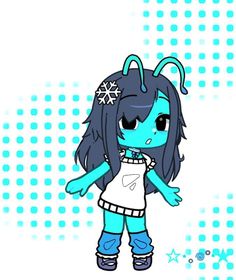 Gacha Life Alien Oc, Gacha Fits, Free Ocs, Gacha Online, Blue Alien, Gacha Nox, Alien Girl, Cute Alien