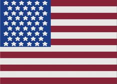 an american flag with white stars on it