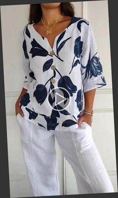 * ▷ ▷ Timeless and Elegant General Cardigan summer outfits midsize, summer outfits curvy, summer outfits black woman baddie, summer outfits,!! Simple Casual Outfits, Over 60 Fashion, Mid Length Sleeves, فستان سهرة, 60 Fashion, Brunch Outfit, Pullover Shirt, White Pants, Eileen Fisher