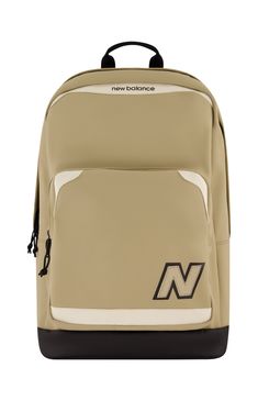 Online only! The New Balance Legacy Backpack Is A Classic Bag That Complements Your Active Lifestyle. The Clean And Stylish Design Of This Versatile Backpack Makes It A Go-To Option For On-The-Go Students, Athletes, Commuters And More.   	100% Polyester 	Front Exterior zip pocket with 1 slip pocket, 2 pen holders, 1 zip pocket, 1 key ring holder 	Main compartment with padded laptop sleeve inside (fits up to a 16" laptop) 	Padded mesh backpanel 	Padded shoulder straps 	Imported Dimensions 17 in H x 11.5 in W x 6.0 in D Stylish Backpacks For Men, Dorm Things, Laptop Backpack Mens, Key Ring Holder, Stylish Backpacks, Classic Bags, Kids Backpacks, Active Lifestyle, Pen Holders