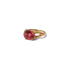 Fancy oval pink tourmaline - 4.24 cts Shown here in recycled 20k rose gold Size 6.5 Made in USA In stock. Ships in 1-2 business days.  Available by special order in 18K yellow gold or 18K white gold; please contact us at sales@nakarmstrong.com to assist with your order. Tourmaline Stone, Pink Tourmaline, Solitaire Ring, Tourmaline, Made In Usa, White Gold, Yellow Gold, Rose Gold, Size 6