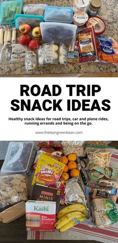 the road trip snack ideas are easy to make