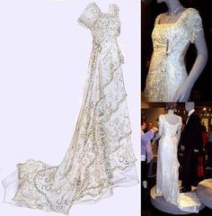 Redo My Room, Titanic Wedding, Rosé White Dress, 1912 Fashion, Stage Costume Design, Titanic Costume, Rose Titanic, Titanic Dress, Rose Wedding Dress