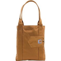 100% Polyester Imported Carhartt Vertical Open Tote. When You Need Just Enough Carrying Capacity To Haul A Few Essentials To Get You Through The Day And Still Need That Timeless Easy-In, Easy-Out Access Of A Tote Bag Is Built Of Sturdy 600 Denier Fabric With Rain Defender Water Repellent Tote Bag Features Large Main Storage Compartment And Two Interior Organization Pockets Fleece Lined Zippered Compartment For Eye Wear Or Cell Phone. Sturdy Shoulder Straps Tote Bag Dimensions: 12.5” X 14.75” X 5 Carhartt Cargo, Carhartt Womens, Utility Tote, Work Gear, Light Rain, Water Repellent Fabric, Women Essentials, Work Bags, Tote Backpack